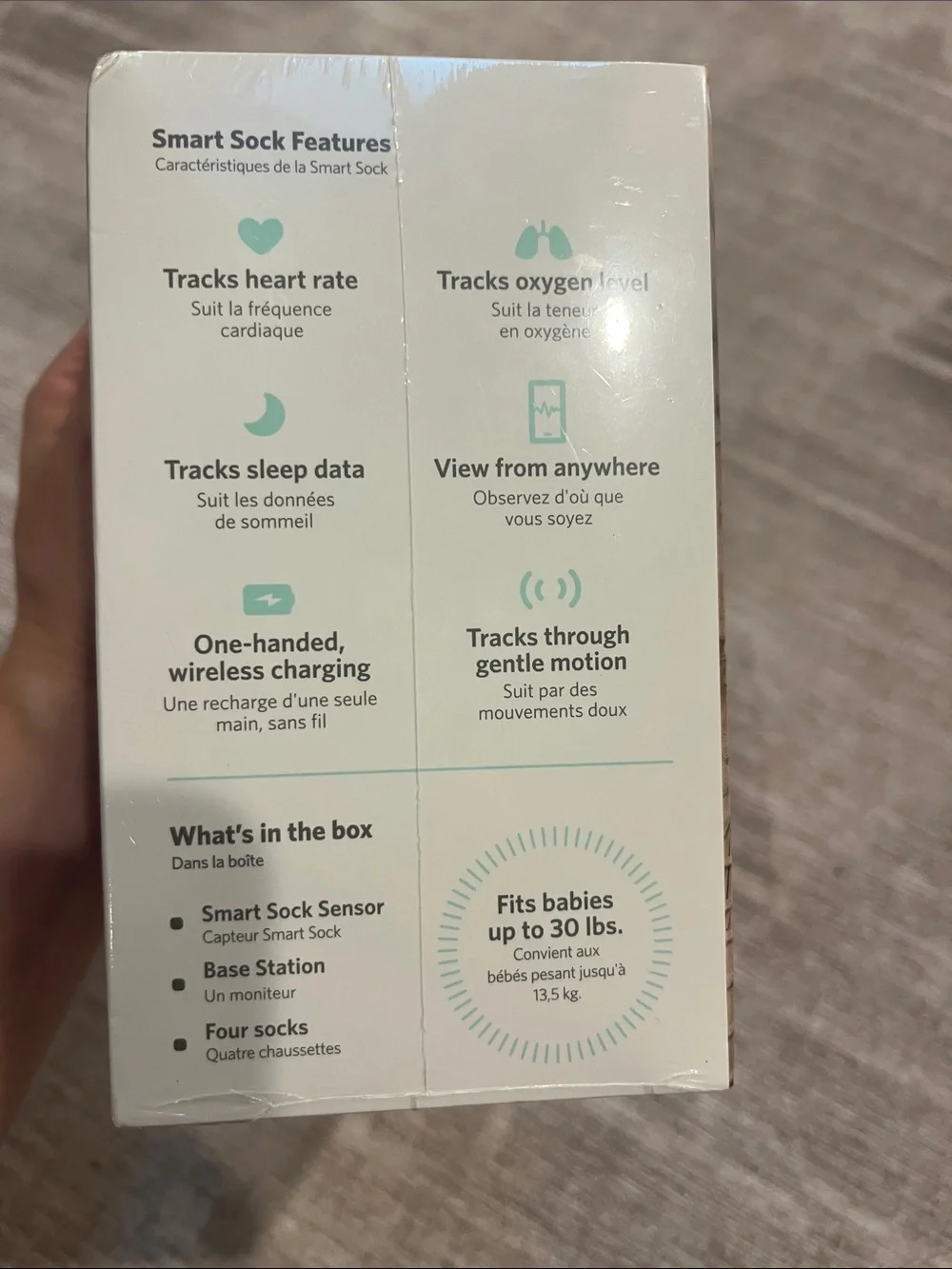 UNOPENED Owlet Smart Sock 3rd Generation Baby Monitor - Mint Green - Picture 6 of 6
